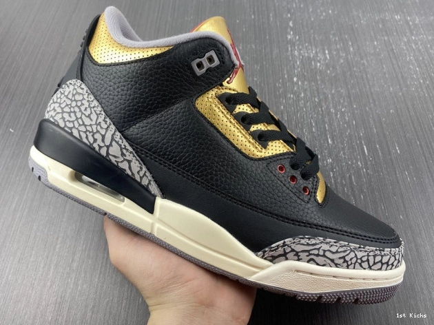 Gold 3 Black Jordan Air CK9246-067 WMNS 0731